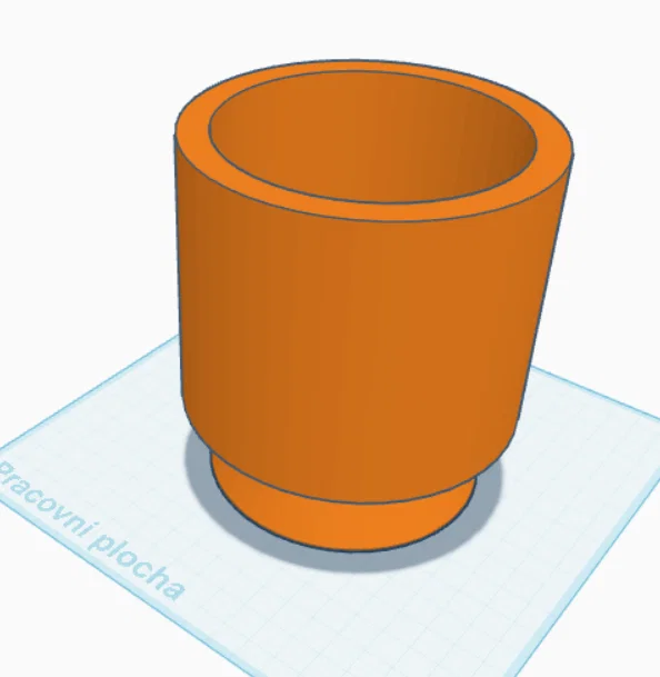 Chậu trồng cây mini 3D đơn giản, thanh lịch cho bàn làm việc - Image 1
