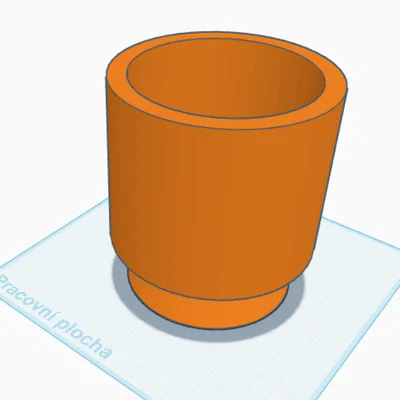 Chậu trồng cây mini 3D đơn giản, thanh lịch cho bàn làm việc