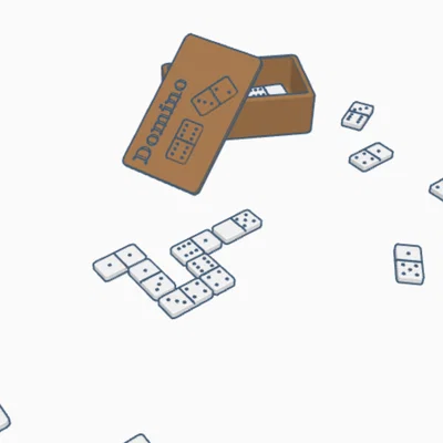 Tự in bộ trò chơi Domino 3D giải trí cùng gia đình tại nhà