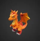 Mô hình 3D Pixelated Dragon - Chú rồng pixel siêu đáng yêu - Image 1