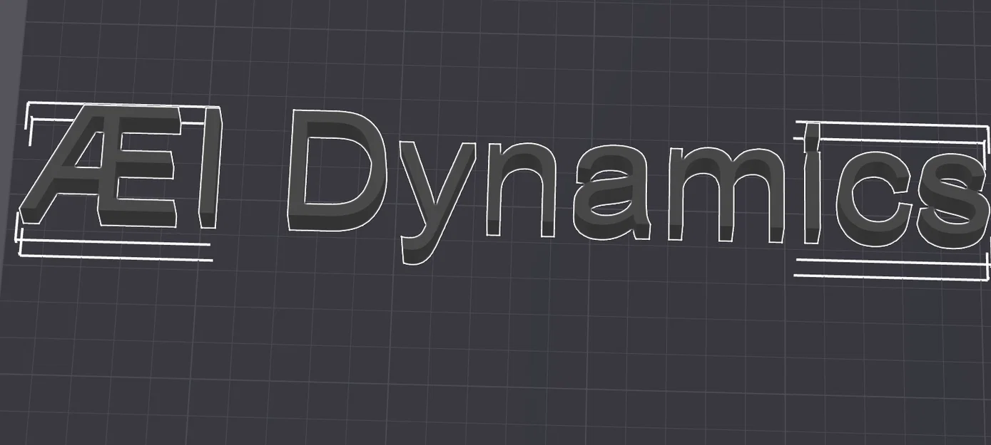 Mô hình 3D logo ÆI Dynamics chuyên nghiệp - File in 3D chất lượng - Image 1