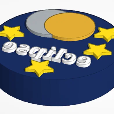 Mô hình con dấu Nhật thực (Eclipse Stamp) in 3D độc đáo