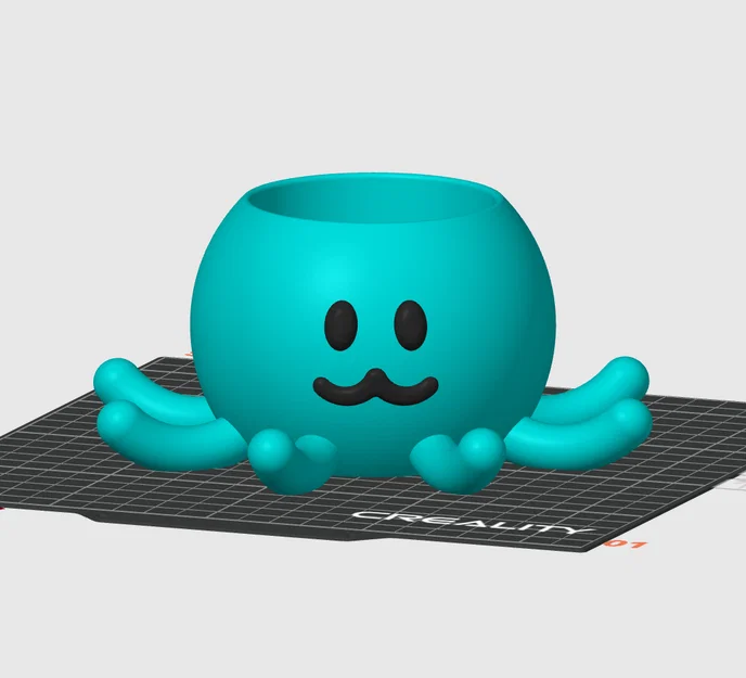 Mô hình chậu cây bạch tuộc (Octopus planter) xinh xắn in 3D - Image 1