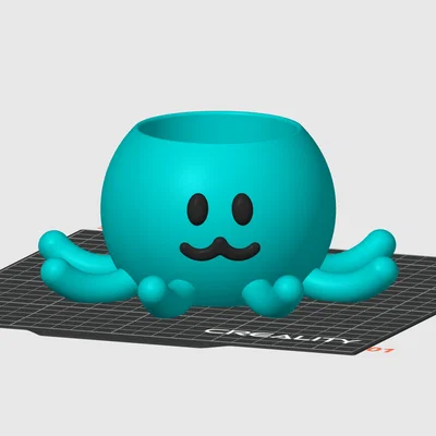 Mô hình chậu cây bạch tuộc (Octopus planter) xinh xắn in 3D