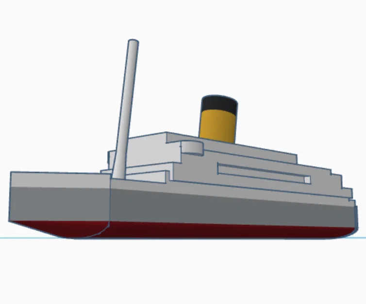 Mô hình tàu khách cổ điển MS Oranje (MS Angelina Lauro) 3D - Image 1