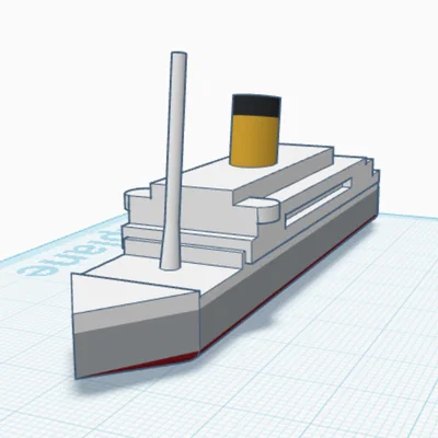 Mô hình tàu khách cổ điển MS Oranje (MS Angelina Lauro) 3D
