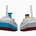 Mô hình tàu khách cổ điển MS Oranje (MS Angelina Lauro) 3D - Thumbnail 4
