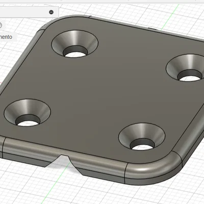 Bản lề phẳng không chốt (Flat No-Pin Hinge)