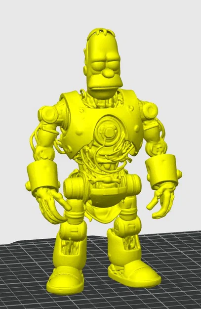 Mô hình Robot Homer Simpson (ROBOT DEMONIO) in 3D cực chất - Image 3
