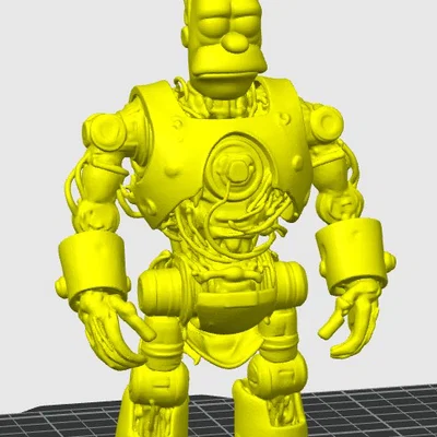 Mô hình Robot Homer Simpson (ROBOT DEMONIO) in 3D cực chất