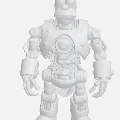 Mô hình Robot Homer Simpson (ROBOT DEMONIO) in 3D cực chất