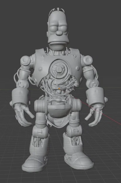 Mô hình Robot Homer Simpson (ROBOT DEMONIO) in 3D cực chất - Image 5