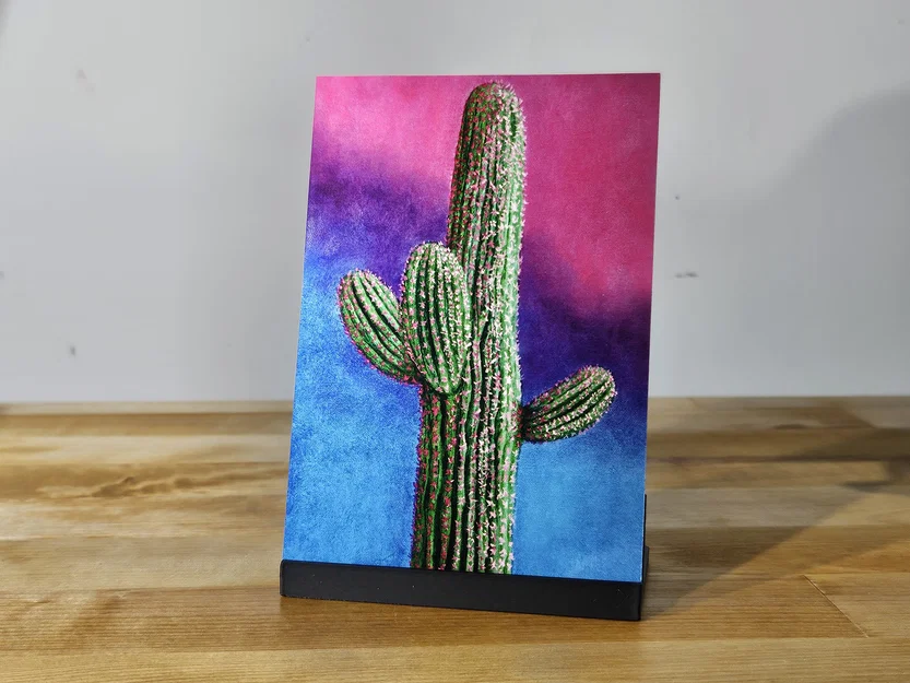 Chân đế trưng bày tranh ảnh 3.5x5 inch (Art Stand) - Thiết kế 3D - Image 3