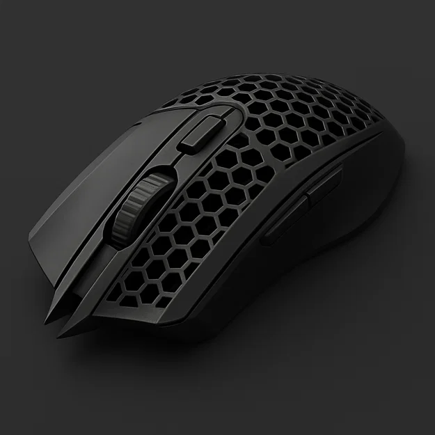 Tự in 3D vỏ chuột kiểu Hyper X tổ ong cực chất cho game thủ - Image 1