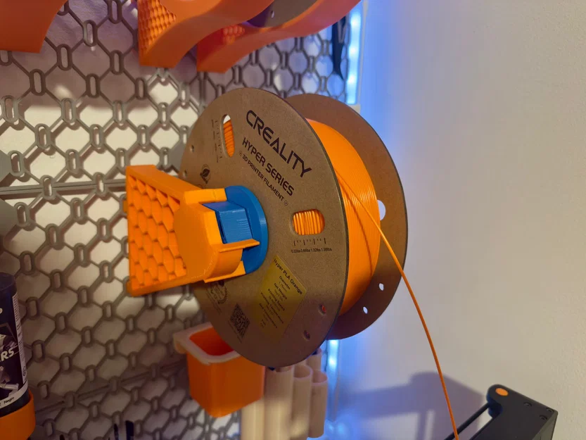 Giá đỡ cuộn Filament cho bảng Skadis (dùng vòng bi 608) - Image 3