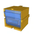 Ngăn chứa linh kiện nhỏ dạng nghiêng xếp chồng (Stackable Tilt-Out Storage Bins) - Thumbnail 4