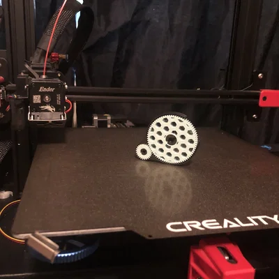 Mô hình bánh răng xoay giảm stress (Scaleable Gear Fidget) dễ in 3D