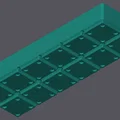 Khay Gridfinity đựng thước kẹp & deburring tool | 2x6, nam châm, chồng được - Thumbnail 4