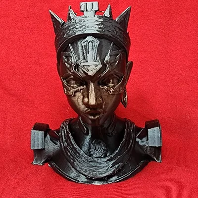 Mô hình tượng Nữ hoàng Nubian (Nubian Queen) in 3D độc đáo