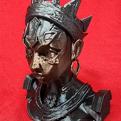 Mô hình tượng Nữ hoàng Nubian (Nubian Queen) in 3D độc đáo