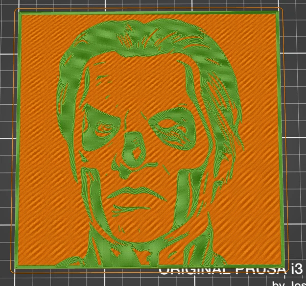 Chân dung Papa III Emeritus (Ghost) phong cách woodcut – 2 màu - Image 2