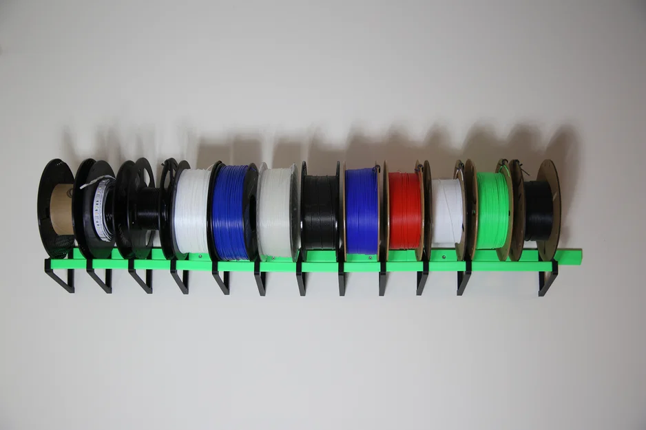 Giá treo filament gắn tường in 3D 100% (Filament Rack fully 3D-printable) - Image 2
