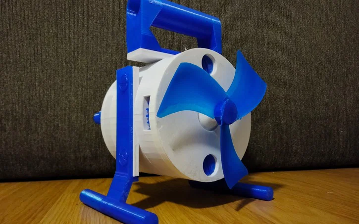 Mô hình quạt cầm tay cơ học tự chế in 3D cực độc đáo - Image 1