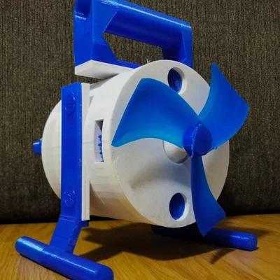 Mô hình quạt cầm tay cơ học tự chế in 3D cực độc đáo