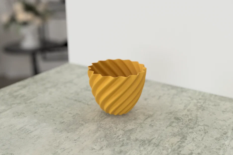 Bình hoa in 3D Elliptical Sin Vase tinh tế, dễ in cho mọi không gian - Image 1