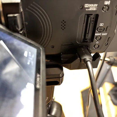 Giá đỡ cáp HDMI cho máy quay Sony AX53 - Bảo vệ cổng kết nối