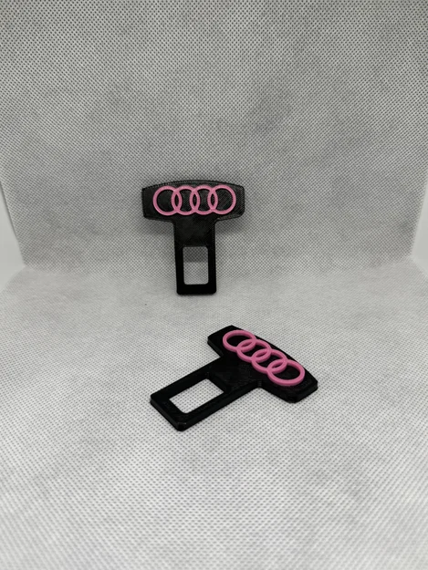 Phụ kiện 3D chốt dây an toàn trang trí logo Audi cá tính - Image 1