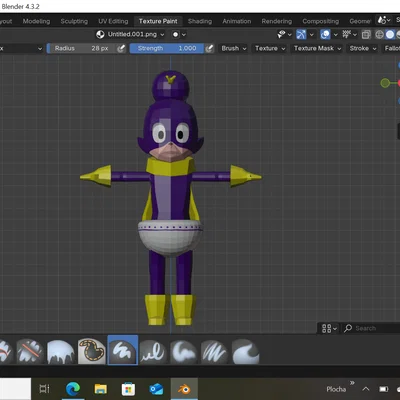 Mô hình 3D Minoru Mineta (My Hero Academia) cho máy in 3D