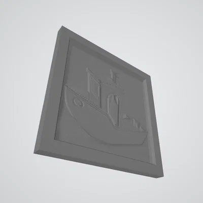 Tranh nghệ thuật 3DBenchy treo tường (3DBenchy Flat Art)