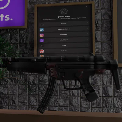 MP5 Submachine Gun – Mô hình replica in 3D (tỉ lệ 1:1)