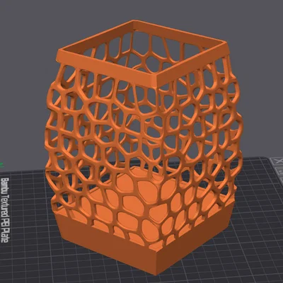 Mẫu bình hoa trang trí 3D thiết kế tổ ong hiện đại độc đáo