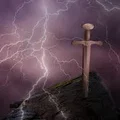 Mô hình trang trí 3D Thanh kiếm trong đá cực chất - Thumbnail 2