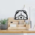 Mẫu in 3D trang trí tường hình chú chó Chow Chow dễ thương - Thumbnail 1