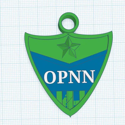 Mô hình huy hiệu ESCUDO OPNN in 3D đẹp mắt
