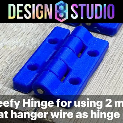 Bản lề Beefy Simple Hinge Design8Studio – dùng dây thép móc áo 2mm làm chốt