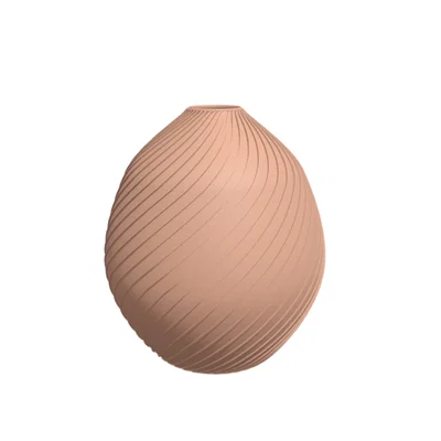 Mẫu lọ hoa trang trí 3D tinh tế với họa tiết xoắn ốc độc đáo