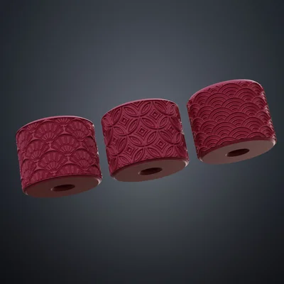 Texture Rollers Japanese Patterns middle Vol.2 (4–6) – Bánh lăn tạo vân