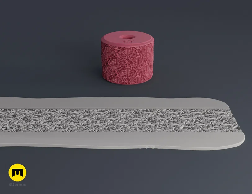 Texture Rollers Japanese Patterns middle Vol.2 (4–6) – Bánh lăn tạo vân - Image 2