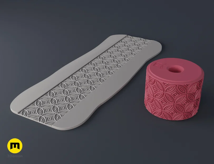 Texture Rollers Japanese Patterns middle Vol.2 (4–6) – Bánh lăn tạo vân - Image 4