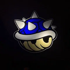 Đèn ngủ hộp sáng Blue Shell (Mario) in 3D trang trí bàn làm việc