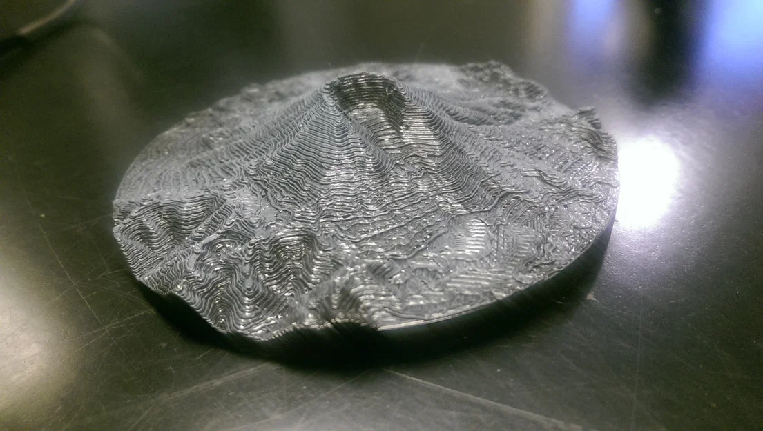 Mount St. Helens – Mô hình địa hình Topographic in 3D - Image 1