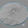 Mount St. Helens – Mô hình địa hình Topographic in 3D - Thumbnail 2