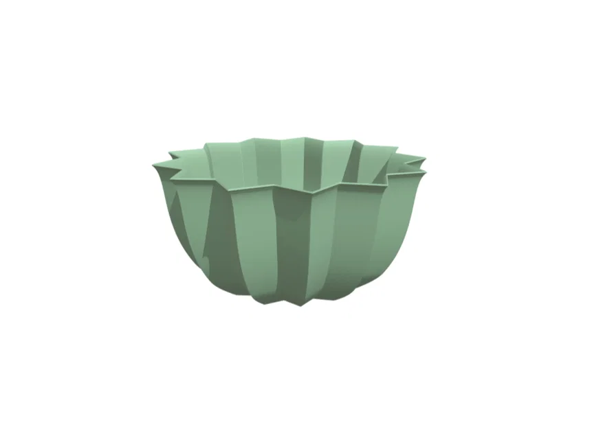 Mẫu tô 3D hình cánh hoa xinh xắn: Thiết kế tinh tế cho bàn làm việc - Image 1