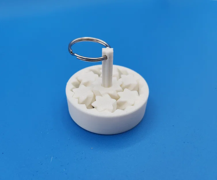 Fidget móc khóa vòng bi bánh răng (không kèm vòng keychain) - Image 1