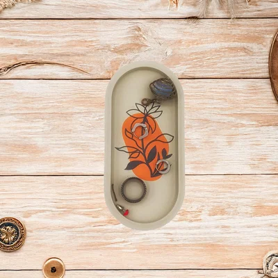 Khay hoa phong cách Boho (Boho Floral Tray)