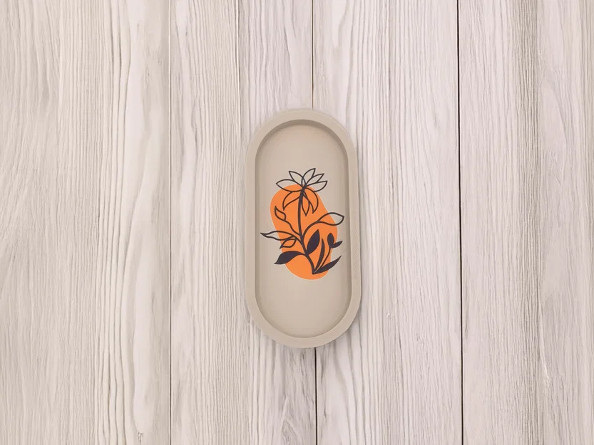 Khay hoa phong cách Boho (Boho Floral Tray) - Image 2